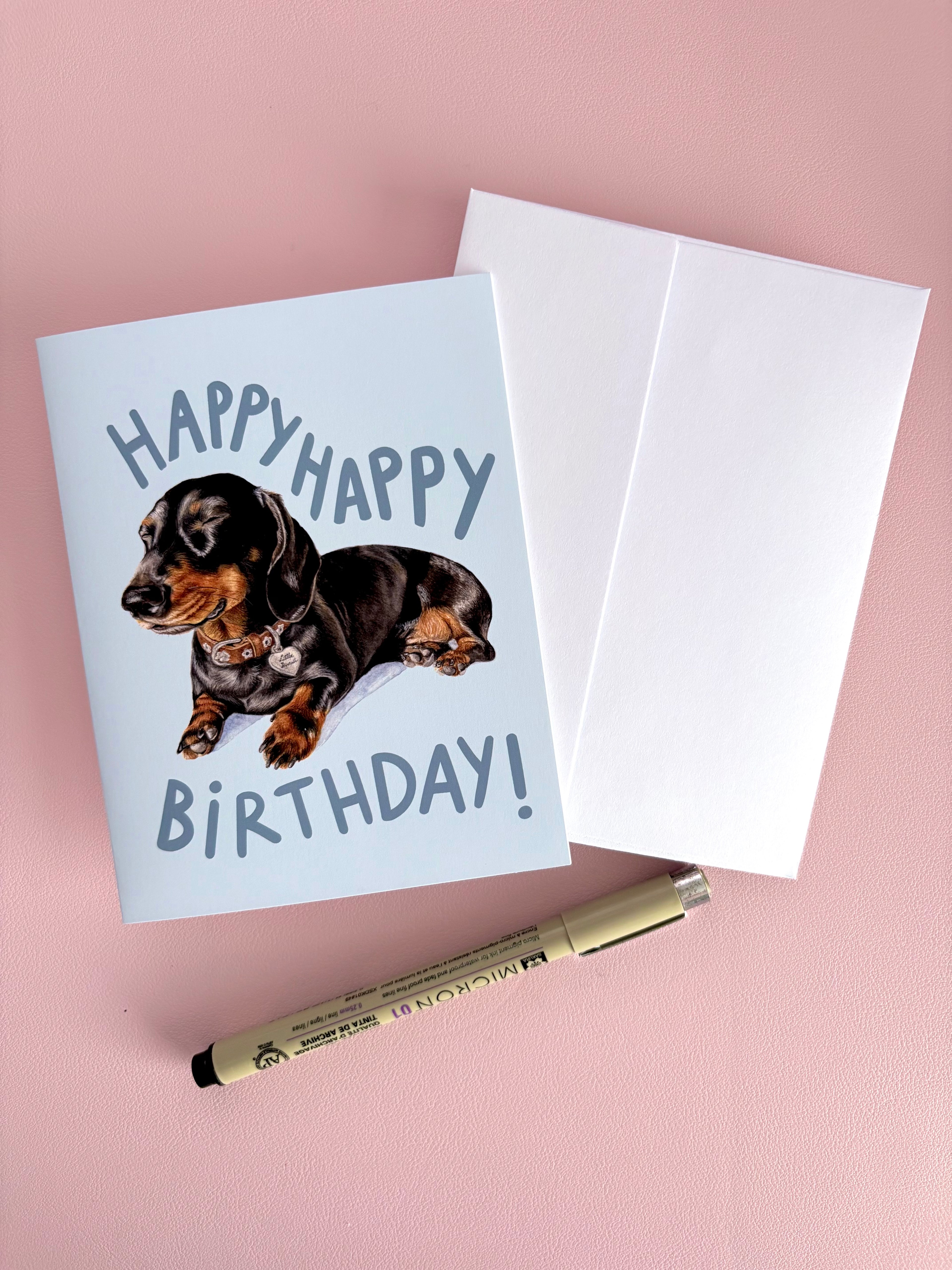 Happy happy birthday! Greeting card