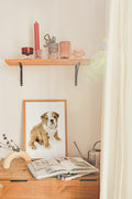 English Bulldog Puppy Art Print | Little Gentleman