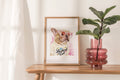 French Bulldog Art Print | Luckiest Girl Watercolor